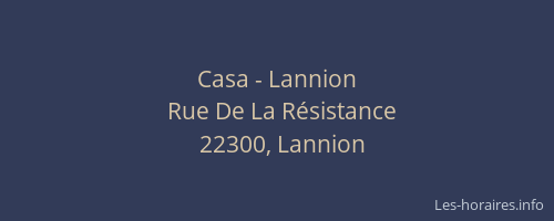 Casa - Lannion