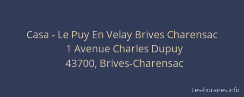 Casa - Le Puy En Velay Brives Charensac