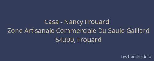 Casa - Nancy Frouard