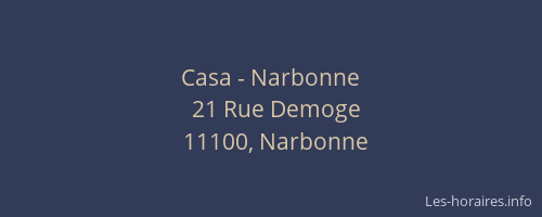 Casa - Narbonne
