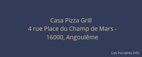 Casa Pizza Grill