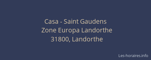 Casa - Saint Gaudens