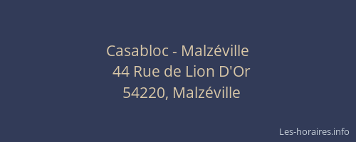 Casabloc - Malzéville