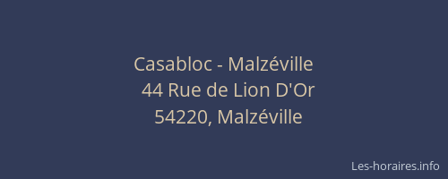 Casabloc - Malz&eacute;ville