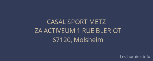 CASAL SPORT METZ