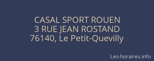 CASAL SPORT ROUEN