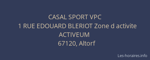 CASAL SPORT VPC