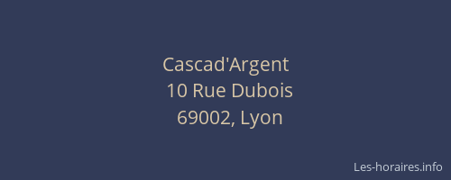 Cascad'Argent