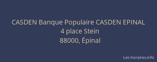 CASDEN Banque Populaire CASDEN EPINAL