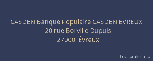 CASDEN Banque Populaire CASDEN EVREUX