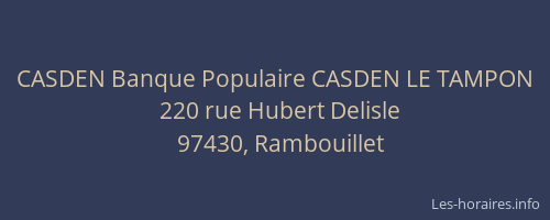 CASDEN Banque Populaire CASDEN LE TAMPON