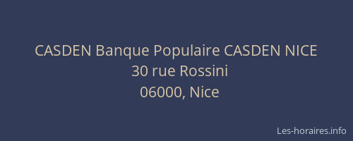 CASDEN Banque Populaire CASDEN NICE