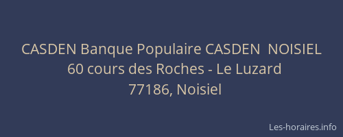 CASDEN Banque Populaire CASDEN  NOISIEL