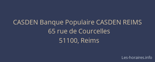 CASDEN Banque Populaire CASDEN REIMS