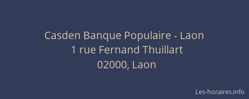 Casden Banque Populaire - Laon