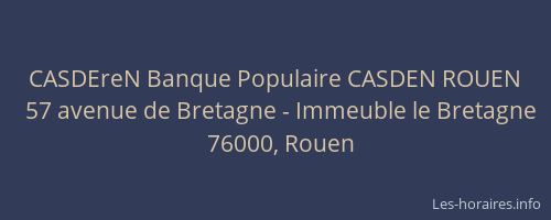 CASDEreN Banque Populaire CASDEN ROUEN