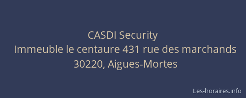 CASDI Security