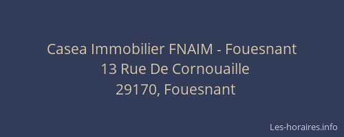 Casea Immobilier FNAIM - Fouesnant