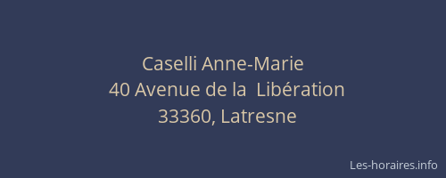 Caselli Anne-Marie