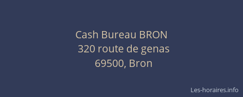 Cash Bureau BRON