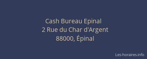 Cash Bureau Epinal