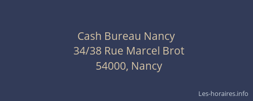 Cash Bureau Nancy