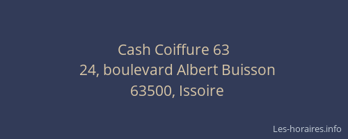 Cash Coiffure 63