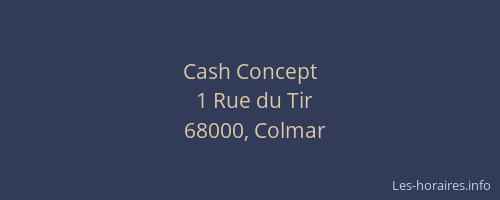 Cash Concept