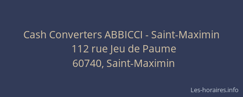 Cash Converters ABBICCI - Saint-Maximin