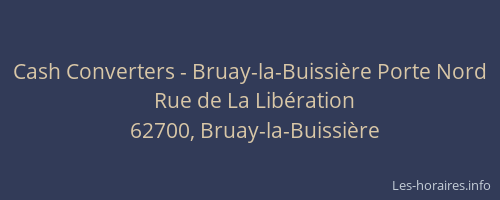 Cash Converters - Bruay-la-Buissière Porte Nord