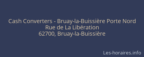 Cash Converters - Bruay-la-Buissière Porte Nord