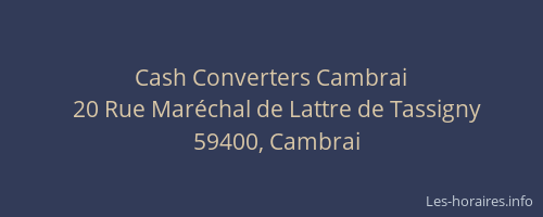 Cash Converters Cambrai