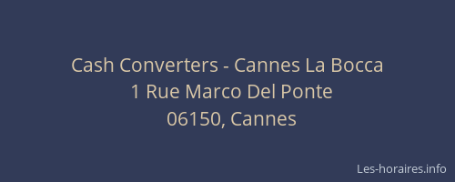 Cash Converters - Cannes La Bocca