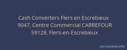 Cash Converters Flers en Escrebieux