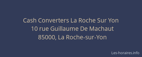 Cash Converters La Roche Sur Yon