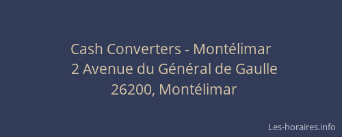 Cash Converters - Montélimar
