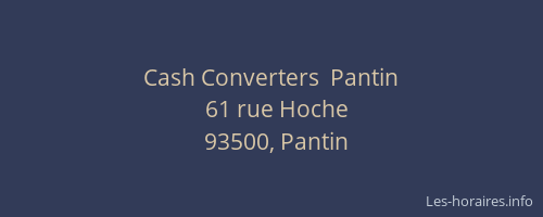 Cash Converters  Pantin