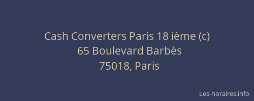 Cash Converters Paris 18 ième (c)