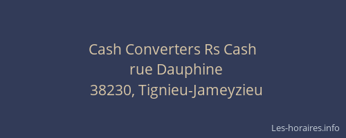 Cash Converters Rs Cash