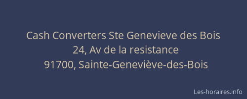 Cash Converters Ste Genevieve des Bois