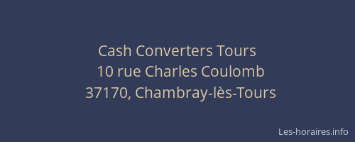 Cash Converters Tours