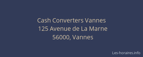 Cash Converters Vannes