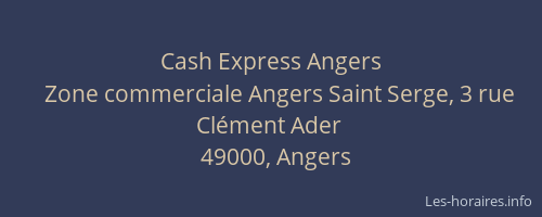 Cash Express Angers