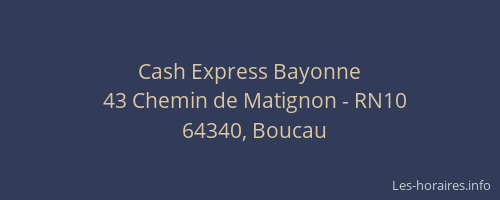 Cash Express Bayonne