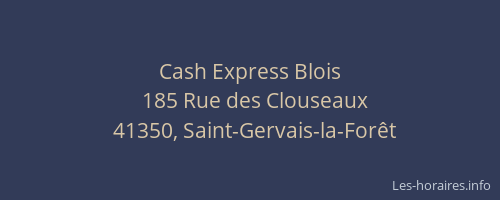 Cash Express Blois