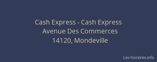 Cash Express - Cash Express