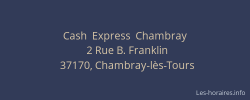 Cash  Express  Chambray