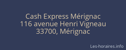 Cash Express Mérignac