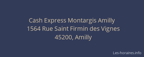 Cash Express Montargis Amilly