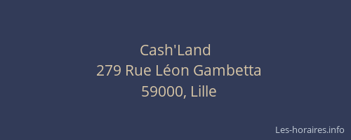 Cash'Land